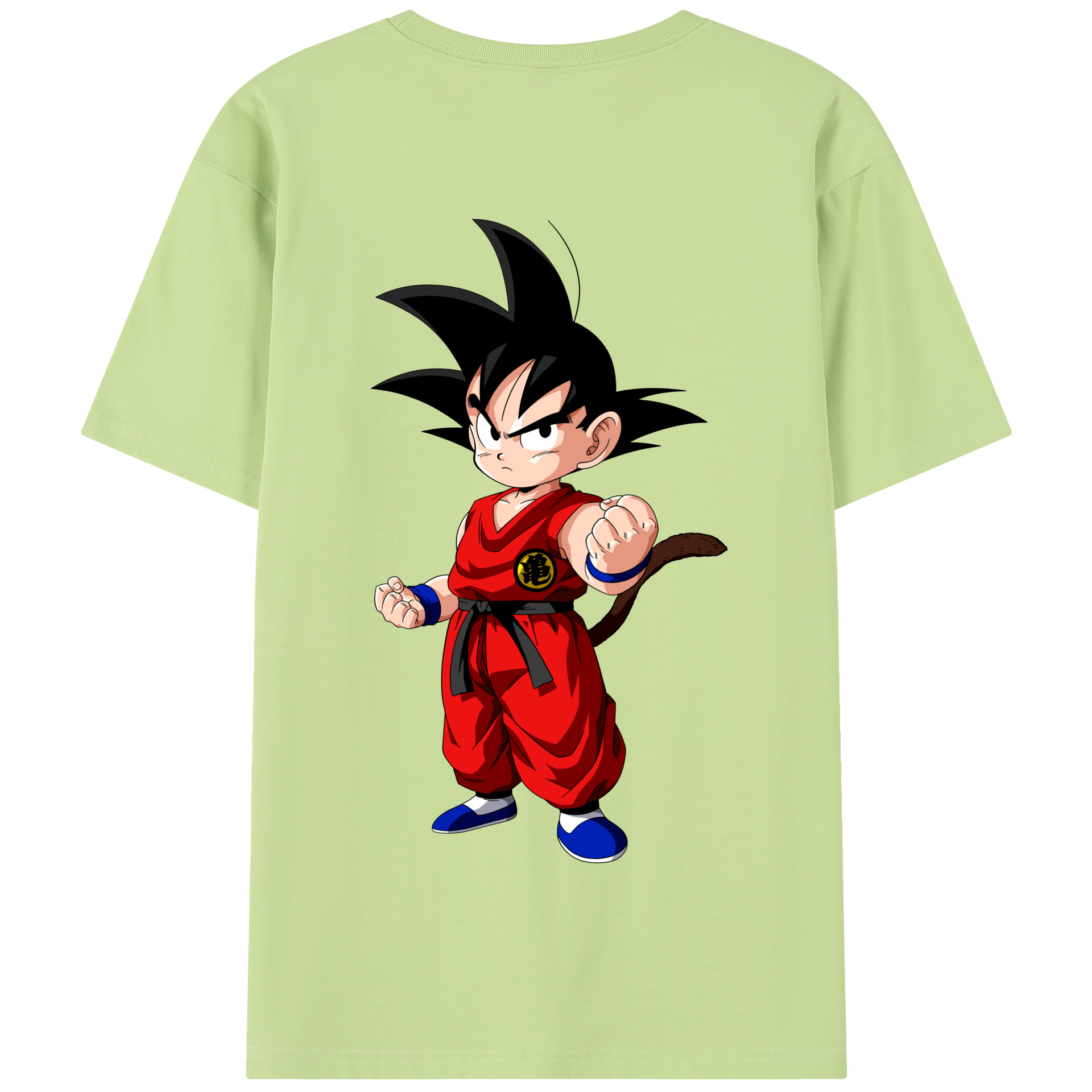 （画像用） ドラゴンボール 孫悟空（そん ごくう）Son Goku カカロット DRAGON BALL Kakarotto 綿100％半袖Tシャツ（背面プリント）